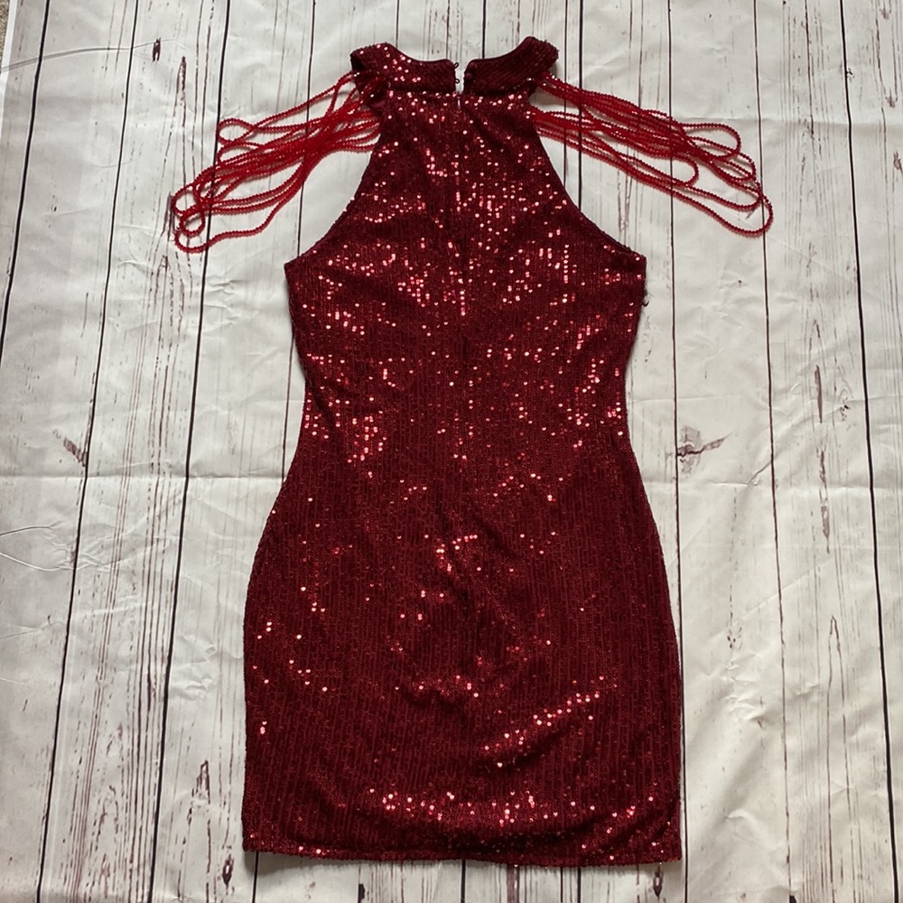 Sequin Red Dress + Free Gift